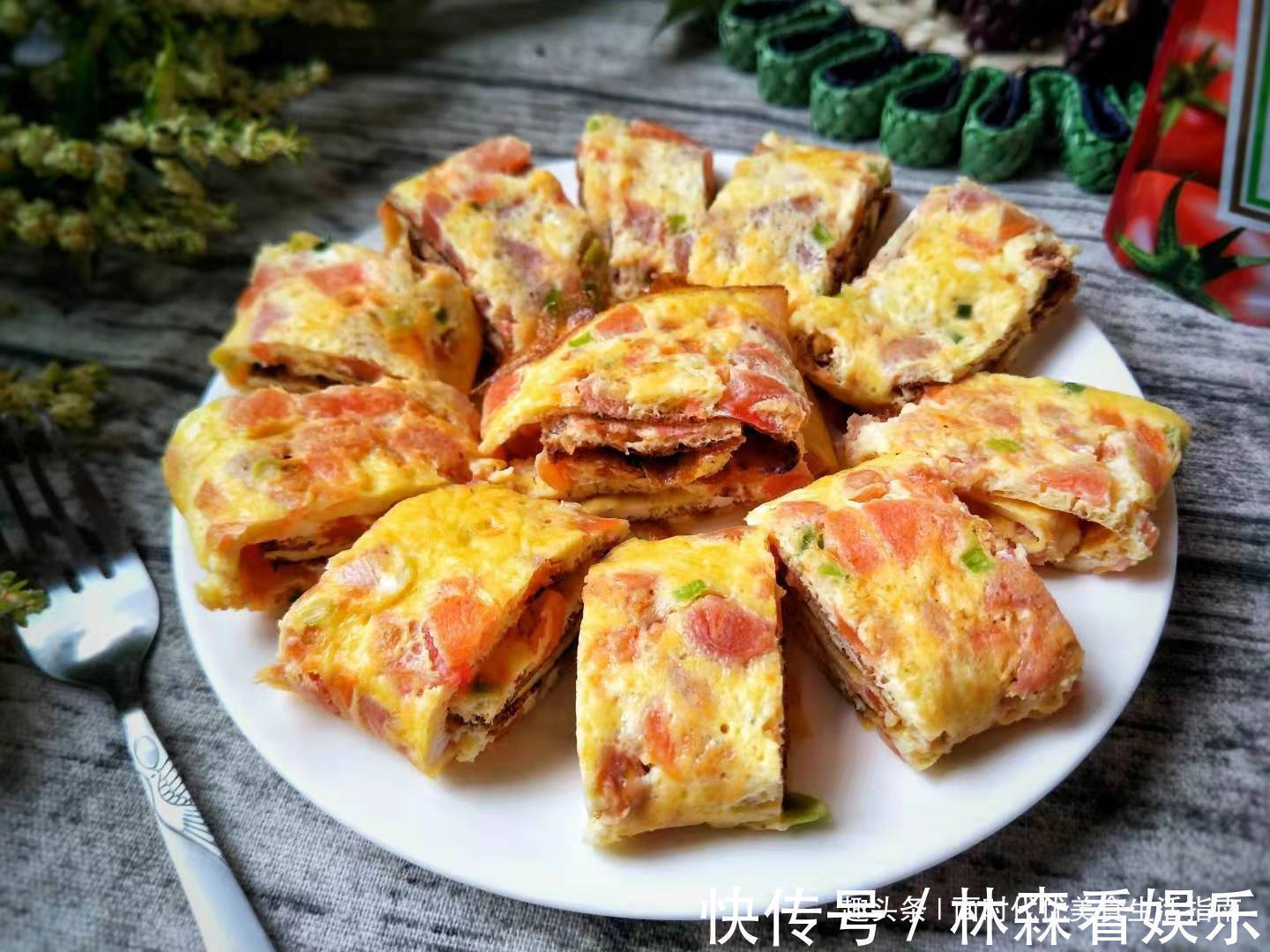 鸡蛋饼|儿子早餐就爱它，柔软鲜嫩，爽口开胃有营养，我家一周吃五次！