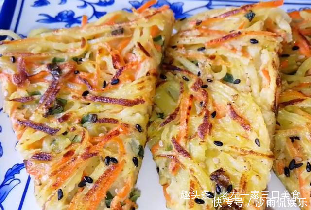  我家|土豆丝里打2个鸡蛋，居然会这么好吃，我家一周吃5次，上桌就抢光