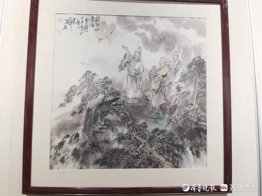 祭侄稿@“颜鲁公——吴泽浩画展”首展德州开幕，展出70余幅作品