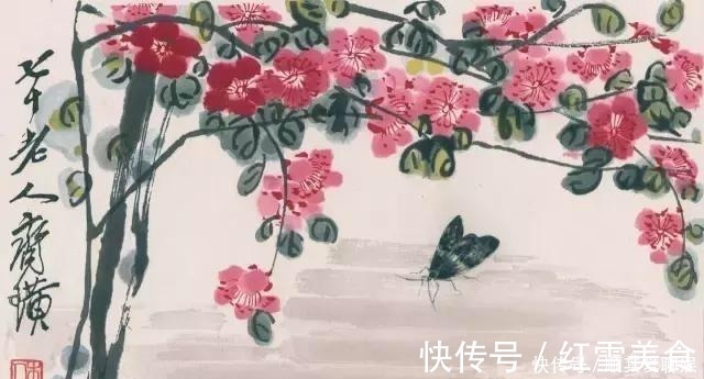 百花卷@把齐白石的草虫放大，这不是照片，这是白石老人的工笔草虫！