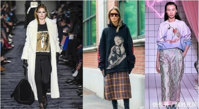 冬天流行的除了大衣,还有牛仔和卫衣,都是必备单品