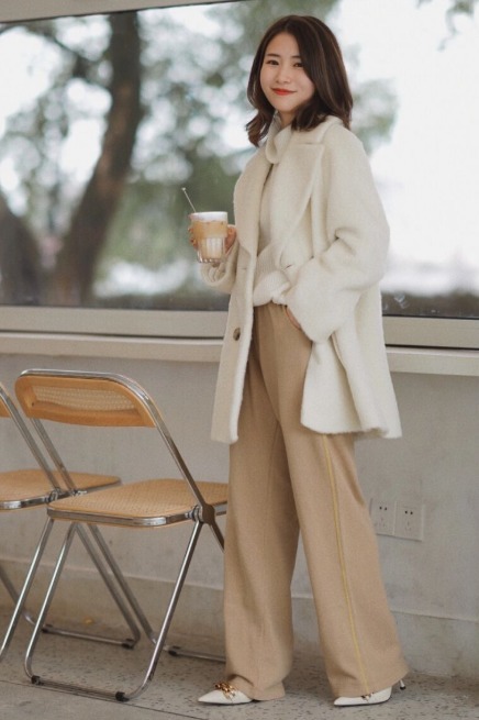 阔腿裤|有气质的女人新年都不会瞎打扮,试试这些时髦的大衣,百搭显瘦