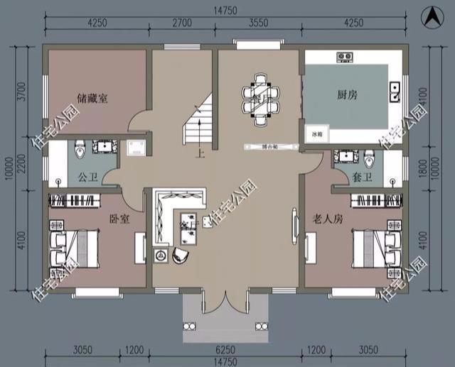 户型图|10套占地150平米的农村别墅户型，20万的造价就能建一栋