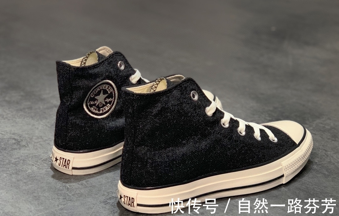 羊毛 Converse All Star 匡威系带秋冬羊毛尼龙布