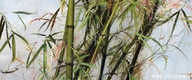 冷军的油画竹子和90后大叔池静山笔下的墨竹,你更喜欢哪个呢