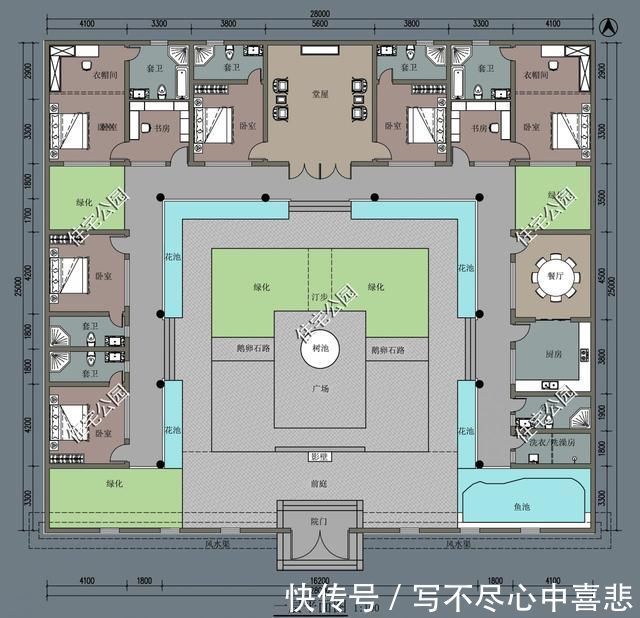占地面积|给农村父母盖养老房,这10套小平层真心不错,神龛堂屋火炕全都有