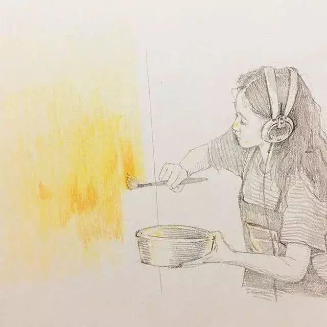  画妆|韩国美女艺术家不但会化妆，还会用彩铅和水彩笔“画妆”