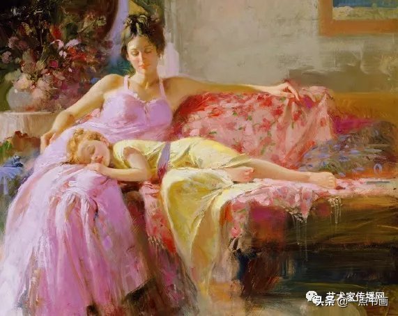 美术学院$皮诺德埃尼的油画人物，色彩斑斓，动静结合，光彩照人