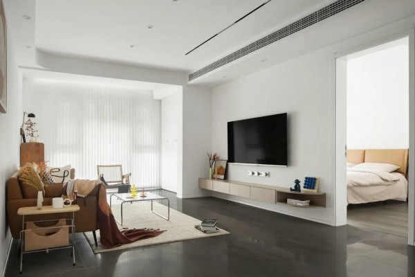 四白|这才是简约不简单!116㎡真正的四白落地,高级感反而藏不住