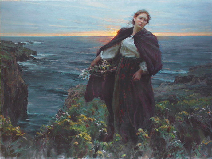 特殊奖&美国艺术家丹尼尔·夫·捷哈兹油画中令人怦然心动的美人