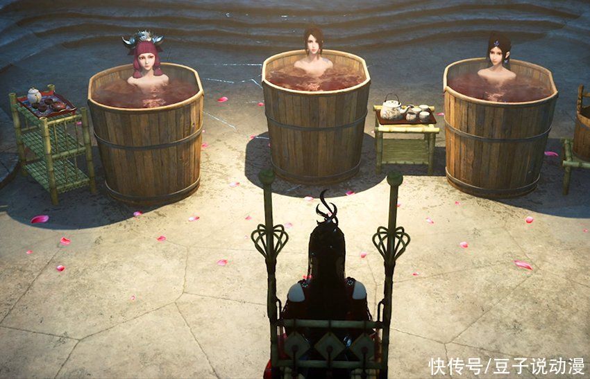 不良人 落花洞圣女登场 三大女神泡澡放福利 网友 这木桶真白 全网搜