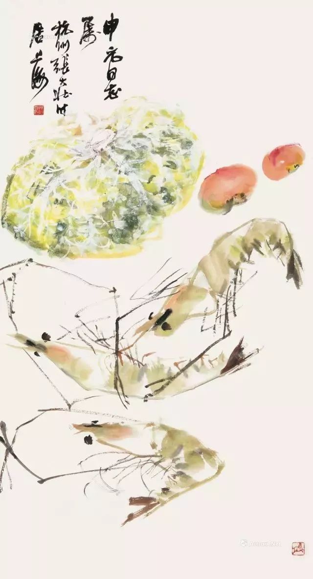 华新罗&张大壮：人淡如菊，以“没骨法”画虾，自创一格