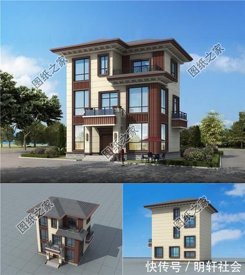 农村|9x10米农村户型图，想建二、三层的看过来，农村建房非他莫属