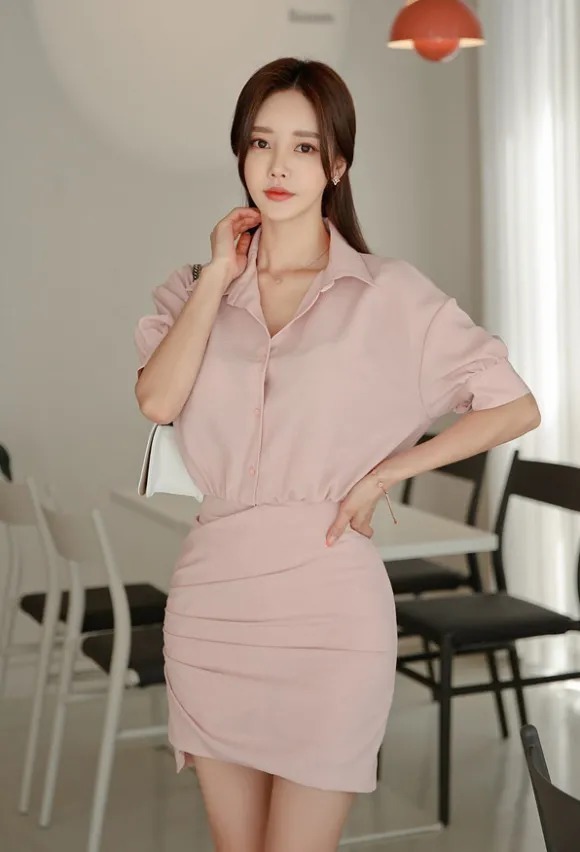 无袖裙|美图欣赏：孙允珠，夏暖梦幻初恋色系简约无袖裙