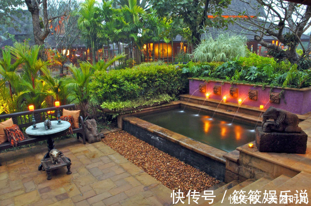 风格|15个东南亚“庭院景观”设计,阳光泳池棕榈树,在家仿似在度假