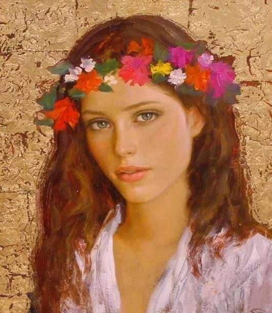 班牙!美丽的西班牙女郎英国浪漫主义画家女性人物油画欣赏