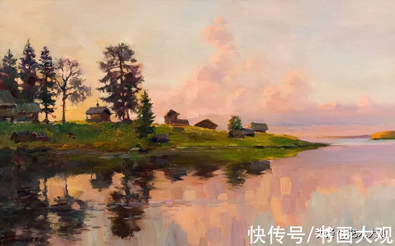 习作&阳光明媚的风景油画写生习作