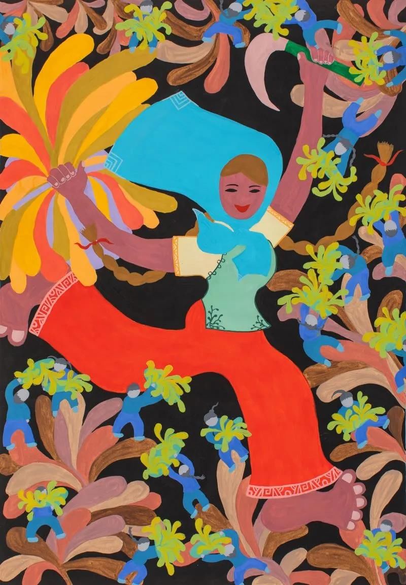 龙腾狮舞|文化走亲 云端悦展 嘉善姚庄农民画颂新时代