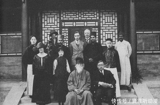 御花园|罕见老照片:溥仪和泰戈尔逛御花园,比电视剧更真实!