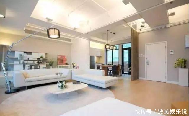 沙发|94㎡简约一室房，没有墙的设计，连卧室都是“隐藏”起来的