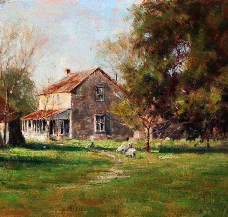 乡村@风景·乡村小景:美国油画家 约翰·奥斯汀·汉娜 的作品欣赏