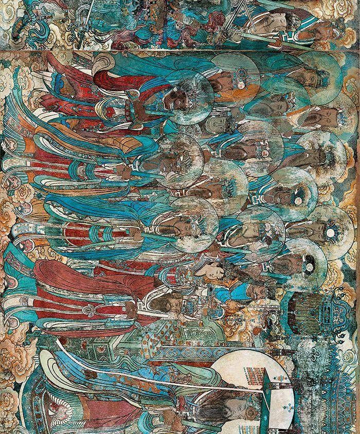 元始天尊#鉴赏|永乐宫壁画里的色彩美学