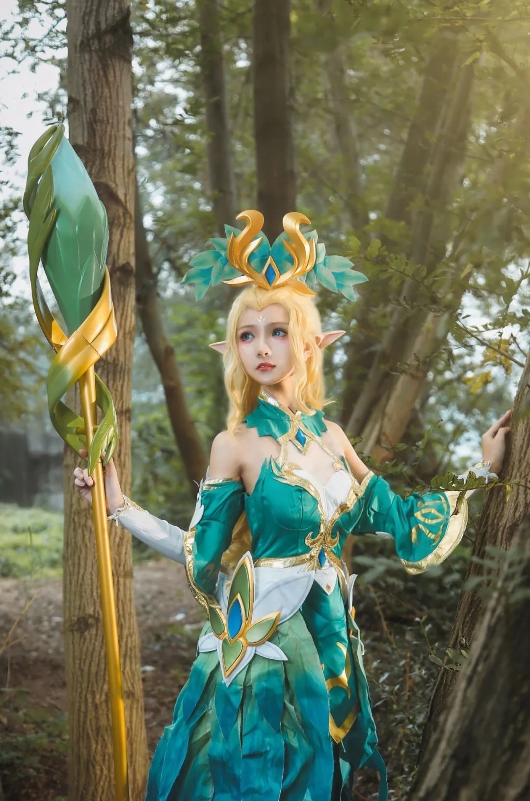 精灵公主|cos:王者荣耀王昭君-精灵公主cos正片@大白鸽奶糖