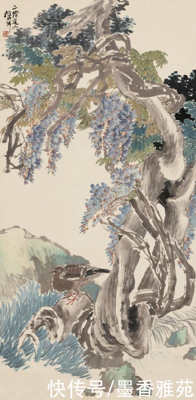 海派大师任伯年的国画作品，生动传神