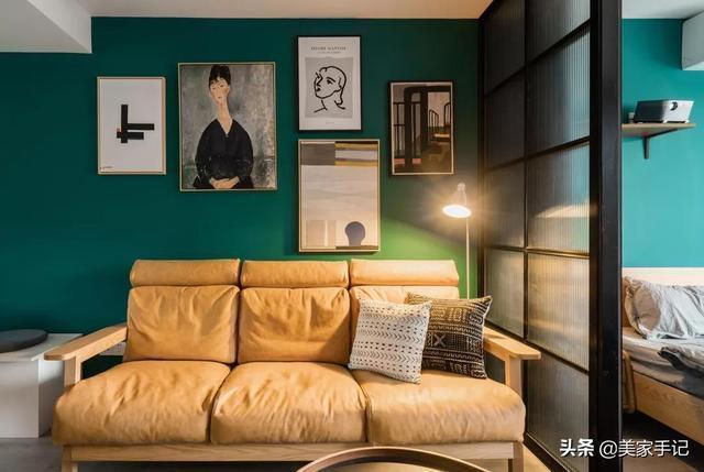 玄关|40㎡你觉得小她却改成2室1厅外加1个衣帽间,全屋复古高级晒晒