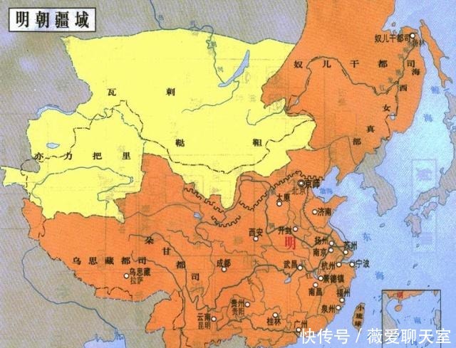 领土|明朝领土就350万平方公里，靠着清朝，才有960万的土地