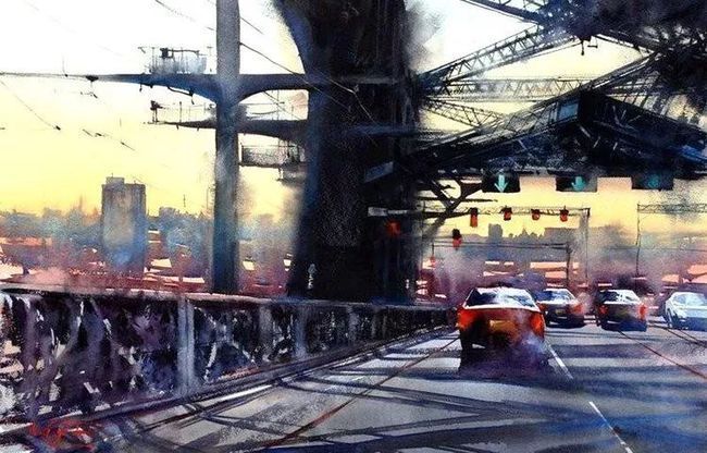 艺术家!世界上最有激情的水彩艺术家,这才是真正的水彩大师!