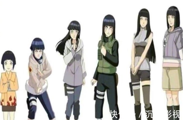 火影|火影忍者中的女忍者,从幼儿时期到婚后状态,尤其她的变化最惊人