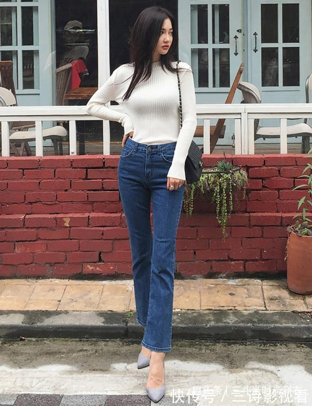魅力 气质女神穿牛仔裤,优雅柔美魅力迷人,时尚的穿搭让人羡慕!