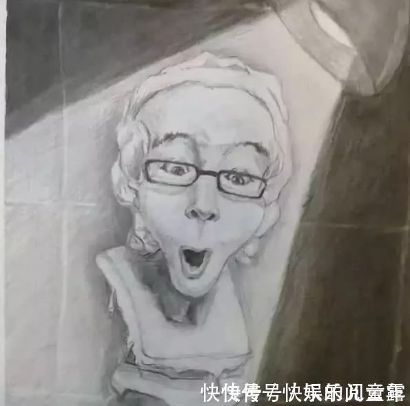 作品@美术生偷懒之后的作品,让人哭笑不得,老师直接给出零分