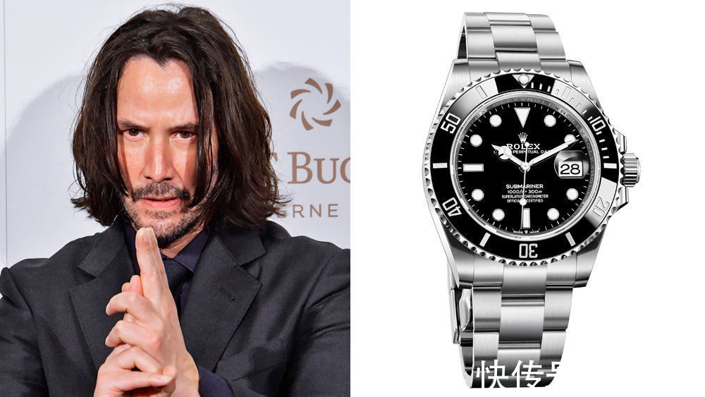 marin$基努里维斯送《疾速追杀》替身劳力士手表 每只价值12万
