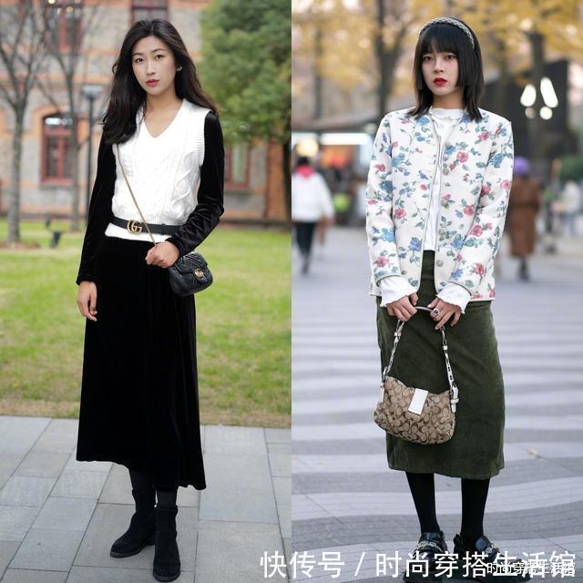 百搭 小黑裤收起来吧,今年流行的是“裙子+打底裤”,时髦又显高