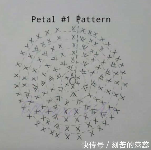 钩针玫瑰花,这么漂亮的花,都是一针一线钩出来的!附图解教程