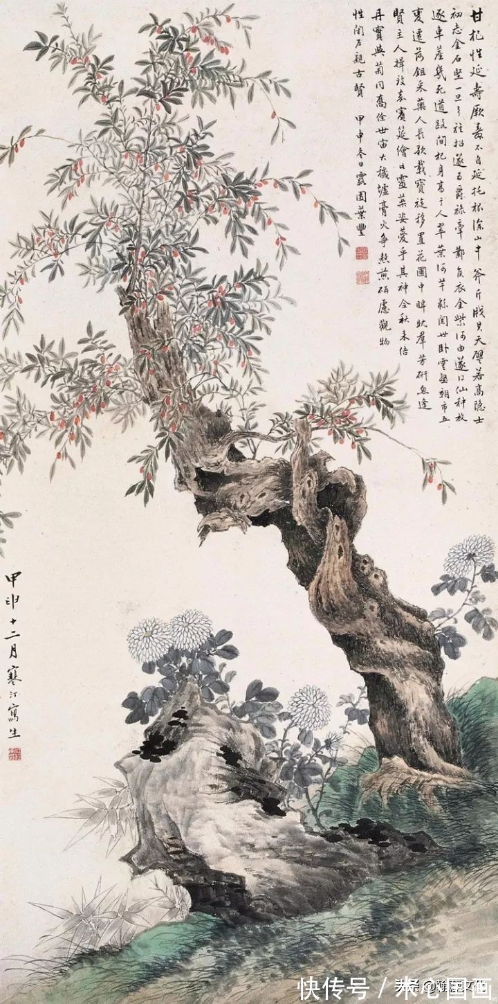 任伯年&江寒汀先生小写意花鸟画欣赏(一)