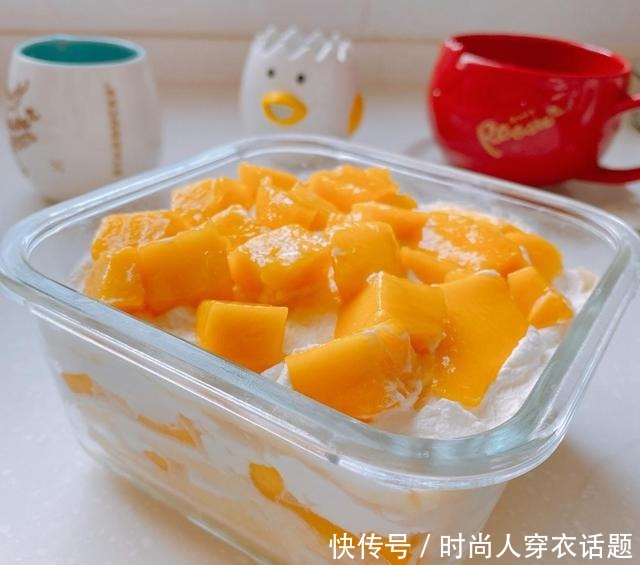 奶油|芒果千层盒不用买,自制超简单,基本零难度一次就成功