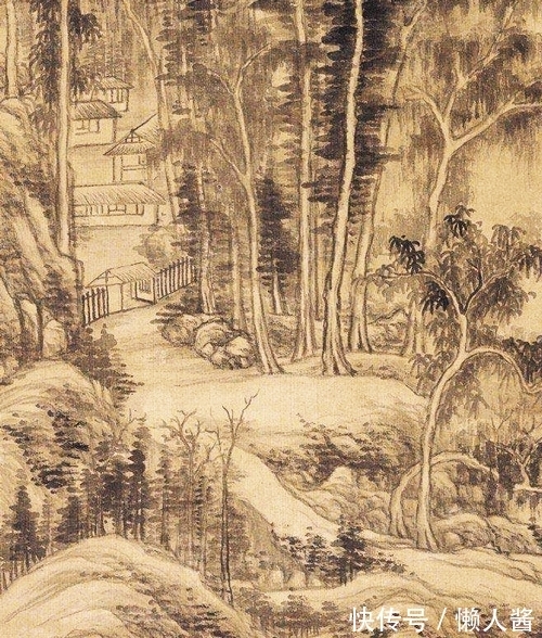 画家!疏可走马,密不透风什么样,参见董邦达山水画