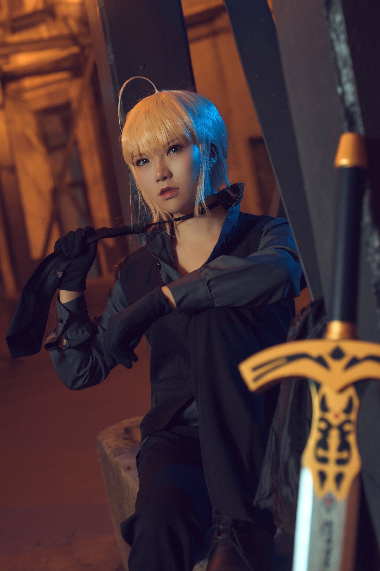 Zero|Fate/Zero——黑西装saber cosplay