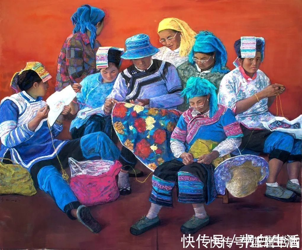 李虹$女画家李虹的绘画作品,让大家感受到了,她不俗的绘画天赋