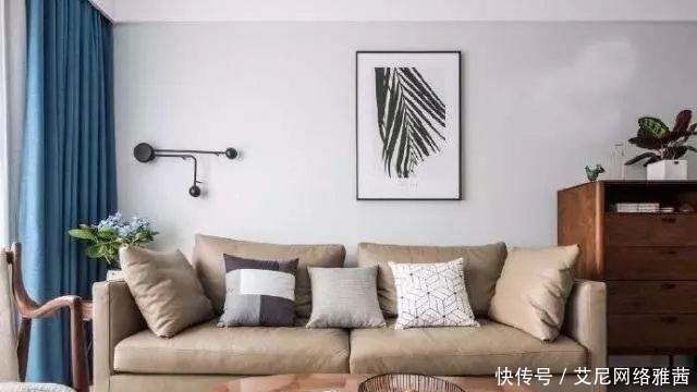 蓝白色|110平米简约风格之家,略带北欧风格的小清新,时尚大气!