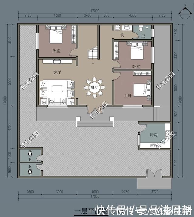 起居室|30万回农村建养老房，能栽花还能养鸡鸭，邻居要把门槛都踏破