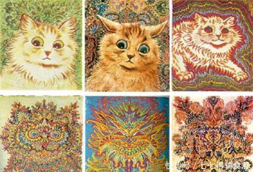 他画了一辈子猫,患上精神病后画风大变,网友:这猫咋越看越渗人