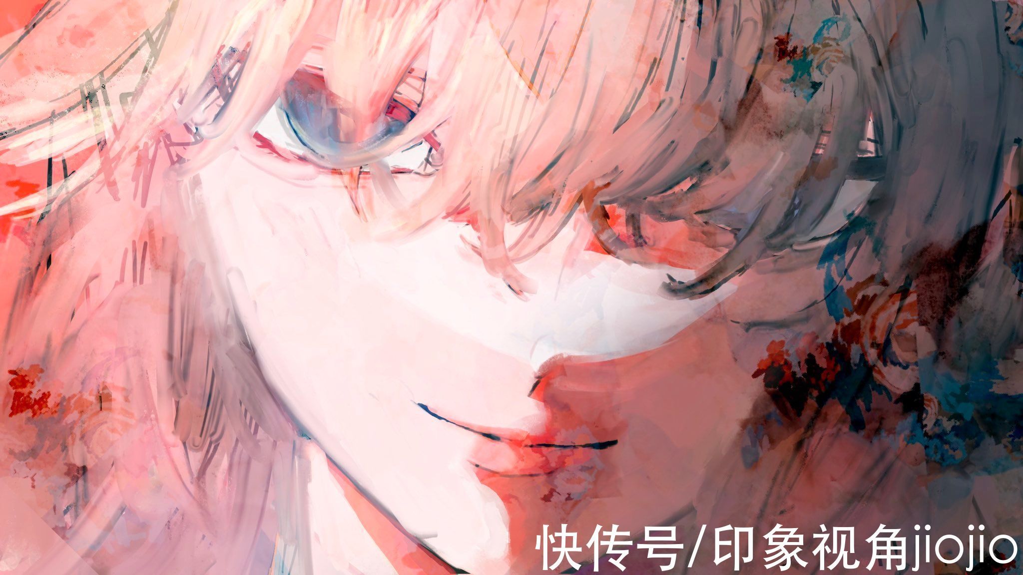 插画师$色彩风格很强烈的美少女插画,辨识度也很高