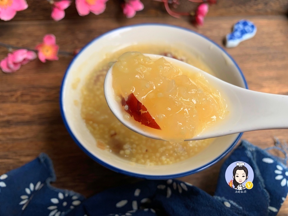 这粥,婆婆早餐必喝,满满全是胶质,每周喝几次,连化妆品都省了