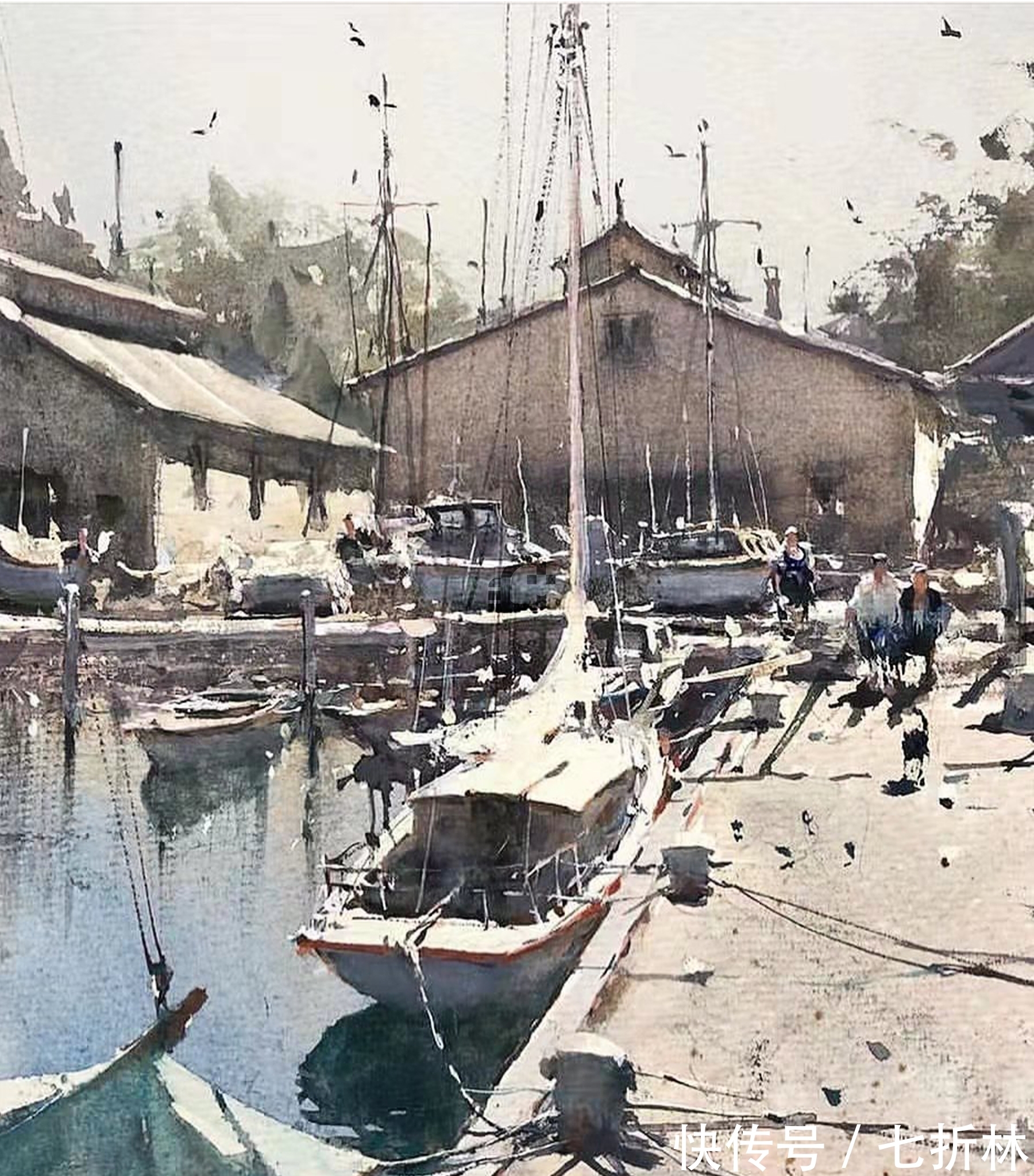 终身成就奖$他是外光绘画终身成就奖得主,他是水彩艺术大师Joseph Zbukvic