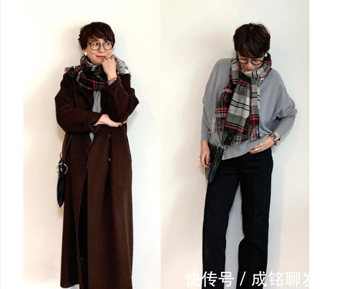 针织衫|六十岁的女人也可以如此优雅!真实自然又好看,时髦大气又显年轻