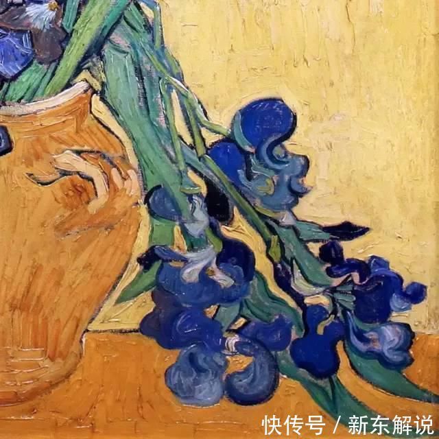 鸢尾花|西方艺术大师们的油画作品细节，望尘莫及！